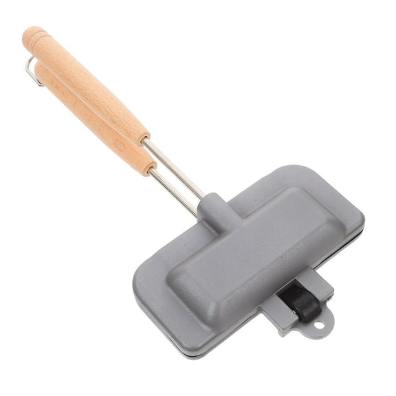 Moluckfu Useful Sandwich Mold Double-sided Heating Dark Grey 1Pack