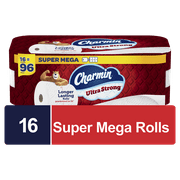 Charmin Ultra Strong Toilet Paper 16 Super Mega Rolls, 363 Sheets Per Roll