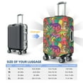 thumbnail image 6 of Balery Luggage Cover Colorful Dinosaur Print Suitcase Covers for Luggage Elastic Washable Suitcase Protector Fits 18-32 Inch Luggage-, 6 of 9