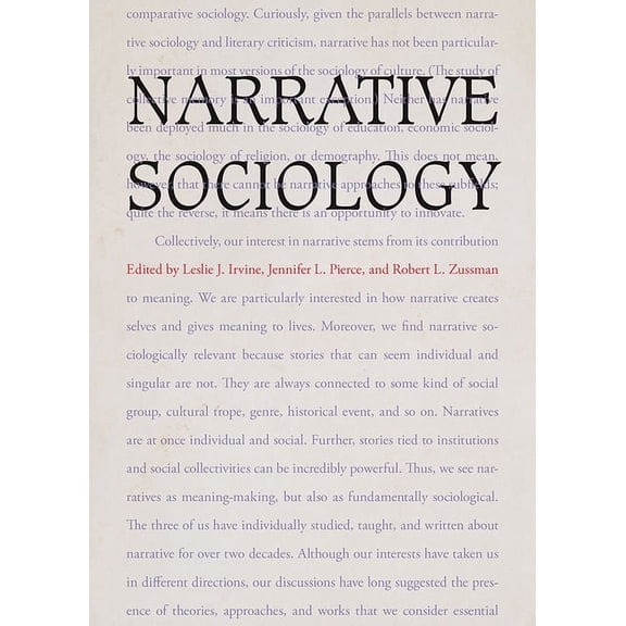 Narrative Sociology, (Paperback)
