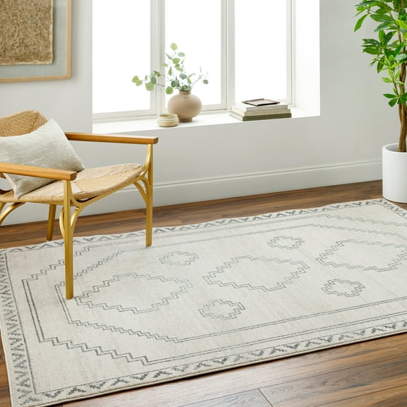 Livabliss Alpharetta Area Rug, 9'2" x 12', Medium Gray