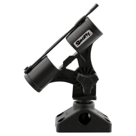 #265 Fly Rod Holder w/ #241 Side Deck Mount Black Small