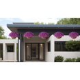 thumbnail image 4 of Artificial Hanging Flowers Basket for Spring Outdoor Outside Decoration, Fake Silk Colorful Daisy Eucalyptus in Planter UV Resistant Look Real for Home Patio Yard(Darkorchid), 4 of 5