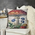 thumbnail image 2 of YINGXI  Home Decorative Pillowcase Retro Mushroom Variety Throw Pillow Case Vintage Wood Background Square Cushion Cover for Sofa Bed Chair Couch Living Room Decoration(MB-Variety) 18x18in, 2 of 5