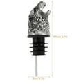 thumbnail image 3 of GOOHOCHY Vertedor de vino con diseño de cabeza de tigre, vertedor de licor, novedoso vertedor de botellas de vino de metal., 3 of 7