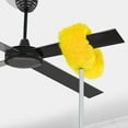 thumbnail image 6 of RBCKVXZ Fan Cleaner Duster Reusable Microfiber Ceiling Fan Blade Cleaner Removable Duster with Extension Pole Adjusts 13 to 47 Inch for Cleaning Walls Bookshelves Furniture Door Window Top (Yellow), 6 of 7
