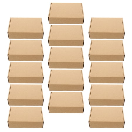 unbranded 15 Pcs Kraft Paper Box Moving Boxes Medium and Large Shipping Postbox Shirt for Presents Bridesmaid