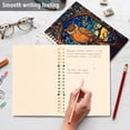 thumbnail image 5 of Owl Trees Fruit Flowers Leaves Ring Binder Notebook Journey Note Diary College Ruled Spiral Notebook Study Loose Leaf Paper A5 60 Pages, 5 of 8