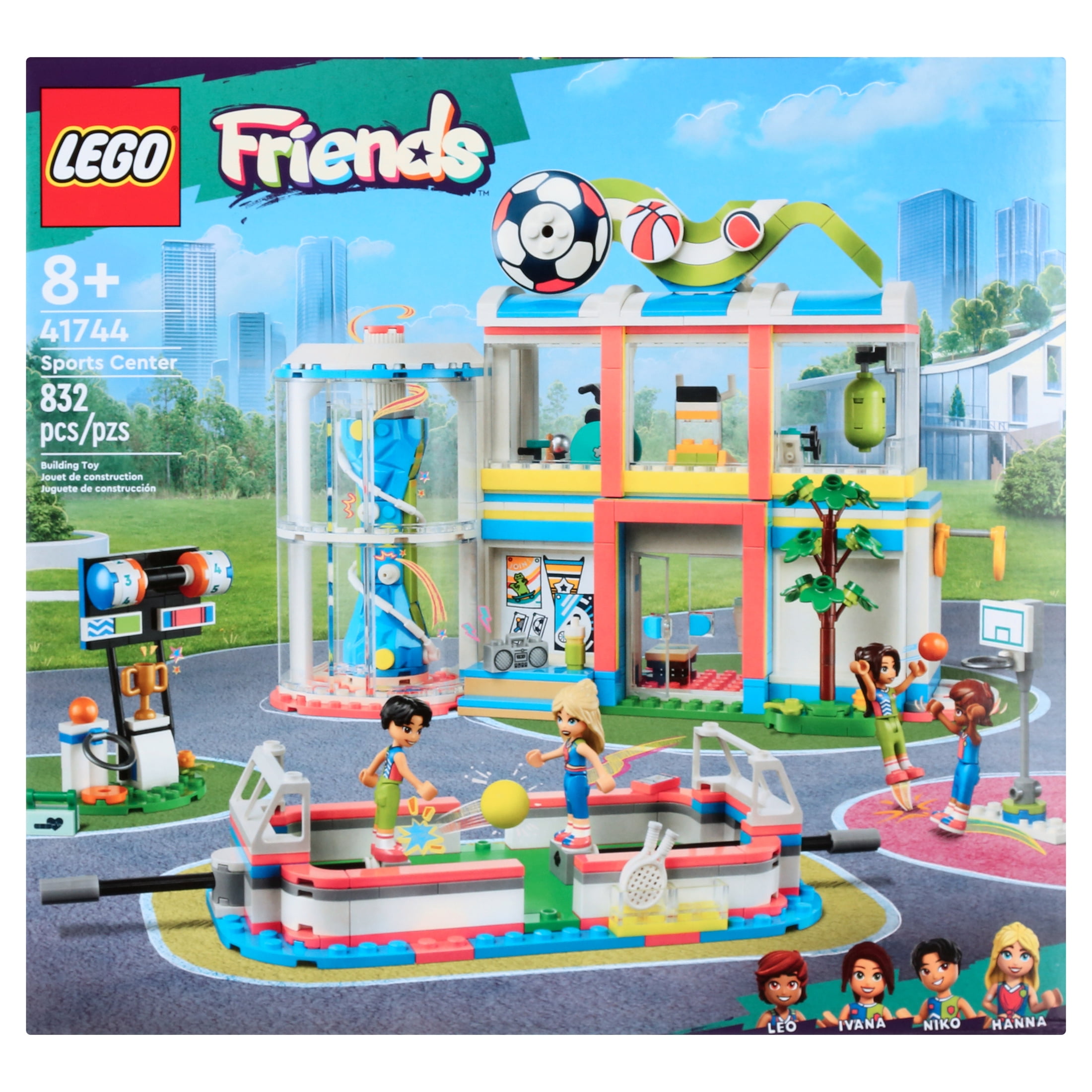 LEGO Friends Sports Center 41744 Building Toy Set for Boys and Girls Ages 8 and up, Includes Football, Basketball and Tennis Games, A Fun Gift for Kids Who Love Sports and Pretend Play