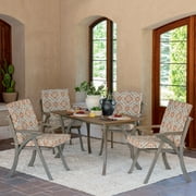 ARDEN Outdoor Dining Chair Cushion 20 x 20, Water Repellent, Fade Resistant 20 x 20, Global Vintage Medallion