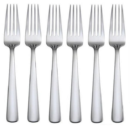 Empire Salad Fork - Oneida Aptitude Set of 6 Stainless Steel Salad Forks
