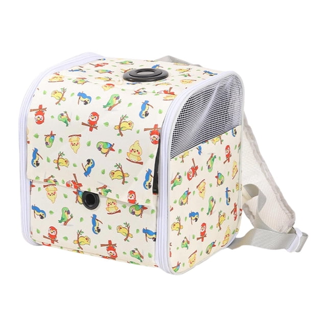 Bolsa transportadora para pájaros, jaula de viaje para periquitos, transpirable, cómoda y portátil. 33cm x 22cm x 28cm