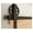 4FT, variant on Sliding Barn Door Hardware Kit, Heavy Duty Smoothly And Silently Easy To Install Fit Single Door Panel Single Big Wheel-Shaped ,Easy to Install