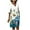 Navy womens dresses, variant on Wycnly Womens Dresses Beach Comfy Breathable Cotton Linen Loose Tunic Midi Sundress Summer Floral Print V-Neck Elbow-Length Formal Knee-Length Dress White l