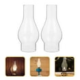 thumbnail image 3 of 2pcs 2 Inch by 7Inch Clear Glass Oil Lamp Chimney Replacement for Vintage and Restoration of Antique Oil and Kerosene Lamps, 3 of 10