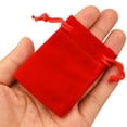 thumbnail image 3 of Bolsas de tela de terciopelo para joyas Nydotd, rojas, 7 x 5,4 cm (100 unidades), 3 of 7