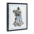 thumbnail image 4 of Stupell Industries Yorkie with Plaid Border Animals Painting Black Floater Framed Canvas Art Print Wall Art, 17 x 21, 4 of 10
