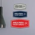 thumbnail image 2 of Signs ByLITA Fancy Area para hacer tareas Easy Installation | Classroom Decor | School Markers And Decorations | Students and Teachers Sign (Black) - Large, 2 of 9
