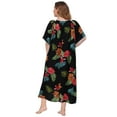 thumbnail image 3 of WBQ Women's Plus Size Nightgowns Floral Print Night Shirt Sleepwear Ladies Soft Loungewear, 3 of 11