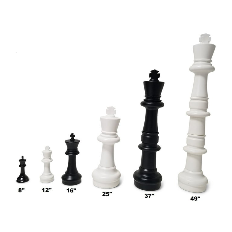 6 Giant Chess Pieces King - Queen - Bishop - Rook - Knight - Pawn