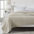 thumbnail image 2 of Modern Threads Thermal Waffle Weave Oatmeal Cotton Bed Blanket, Full/Queen, 2 of 4