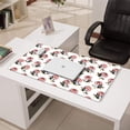 thumbnail image 3 of Long Mouse Pads for Desk,White Cow Smile Pattern Desk Mats on Top Of Desks, Desk Mouse Pad Extra Large with 3mm Non-Slip Base and Stitched Edge for Gaming,Office,Work,Home 31.5"x15.7", 3 of 6