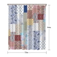 thumbnail image 5 of Pioneer Flower Floral Print Pattern Shower Curtain 72"x84" ,Bathroom Decorative Shower Curtains Set with 12 Hooks,Modern Waterproof Washable Shower Curtain, 5 of 6