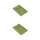 thumbnail image 1 of Billuyoard Alfombrilla de baño Chenille - Fuerte absorción de agua Exquisita textura hecha a mano Absorbente Alfombra de piso Amarillo Verde Amarillo verde 40 cm * 60 cm 2Conjunto, 1 of 6