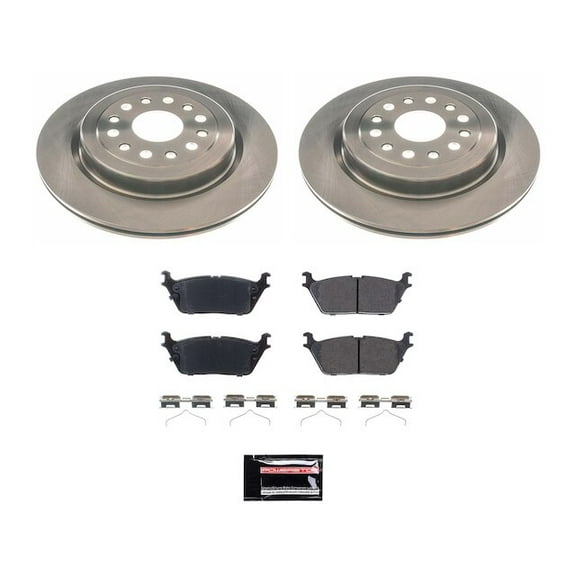 Rear Brake Pad and Rotor Kit - Compatible with 2019 - 2025 Ram 1500 2020 2021 2022 2023 2024