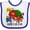 White and Royal, variant on Inktastic One-i-e-i-o Boys or Girls Baby Bib