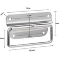 thumbnail image 3 of Manijas plegables de acero inoxidable, manijas plegables para cajas de herramientas, manijas de metal para puertas (4 piezas), 3 of 5