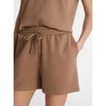 thumbnail image 4 of Lissome Women's Scuba Knit Top and Shorts Sleep Set, 2-Piece, Sizes S-4X, 4 of 5