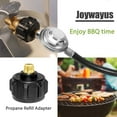 thumbnail image 2 of Adaptateur de Propane QCC1 Régulateur de Gaz en Laiton Raccords de Valve avec Filetage Mâle 1/4 Pouce NPT pour Réservoir de Propane QCC1, 2 of 5