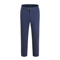 Admvng Golf Pants Men Pants Solid Color Drawstring Breathable Cotton Linen Loose Casual Pants S-3XL