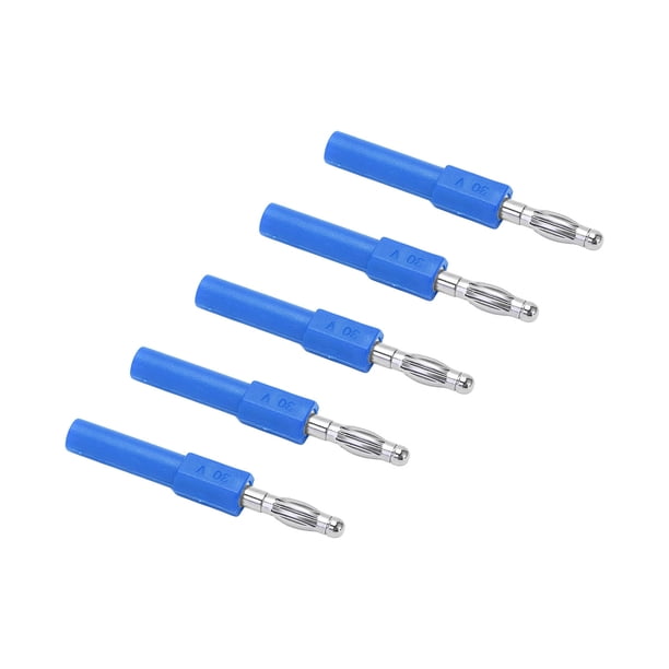 Adaptador de Enchufe Tipo Banana de 4 Mm Fuerte Conectividad Buena Conductividad para Instrumentos Industriales PA Brass 5pcs ANGGREK Otros