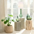 thumbnail image 2 of Jamie Young Studio Glass Table Lamp With Tall Thin Drum Shade Green, 2 of 5