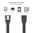 thumbnail image 3 of Cable SATA Mbiydeg para datos de disco duro SSD, 6 Gbps, 38 cm, paquete de 3 unidades, negro, 3 of 8