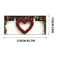 thumbnail image 3 of Japceit Valentine's Day Garage Banner, Big Heart Shaped Door Hanging Decoration, Weather-Resistant Party Decor for Garage, Porch, Indoor Outdoor Holiday Festivities and Celebration, 3 of 3