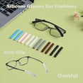 thumbnail image 3 of GIXUSIL Soft Silicone Glasses Ear Cushions, 5 Pairs Anti-Slip Eyeglass Grips for Behind the Ear, Eyeglass Ear Pads, Glasses Slip Preventer for Glasses Sunglasses Eyewear(White), 3 of 6
