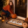 thumbnail image 4 of sruoe Halloween Door Mat Durable Non-Slip Halloween Decorations Outdoor, Outdoor Rugs for Patio with Rubber Backing, Front Porch Entryway, Easy Clean Absorbent Fade-Resistant., 4 of 7