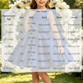 thumbnail image 3 of Girls' Satin Sleeveless Formal Party Dress, Square Neck, Large Bow Decor, Flared Swing Midi Skirt, Flower Girl Style, Suitable For Wedding Ceremonies, Birthday Banquets Dark Blue 0-1 Years, 3 of 6