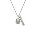 thumbnail image 2 of Delight Jewelry Two-tone Horseshoe with Trinity Knot Silvertone Always My Mother Bar Charm Necklace, 23", 2 of 4