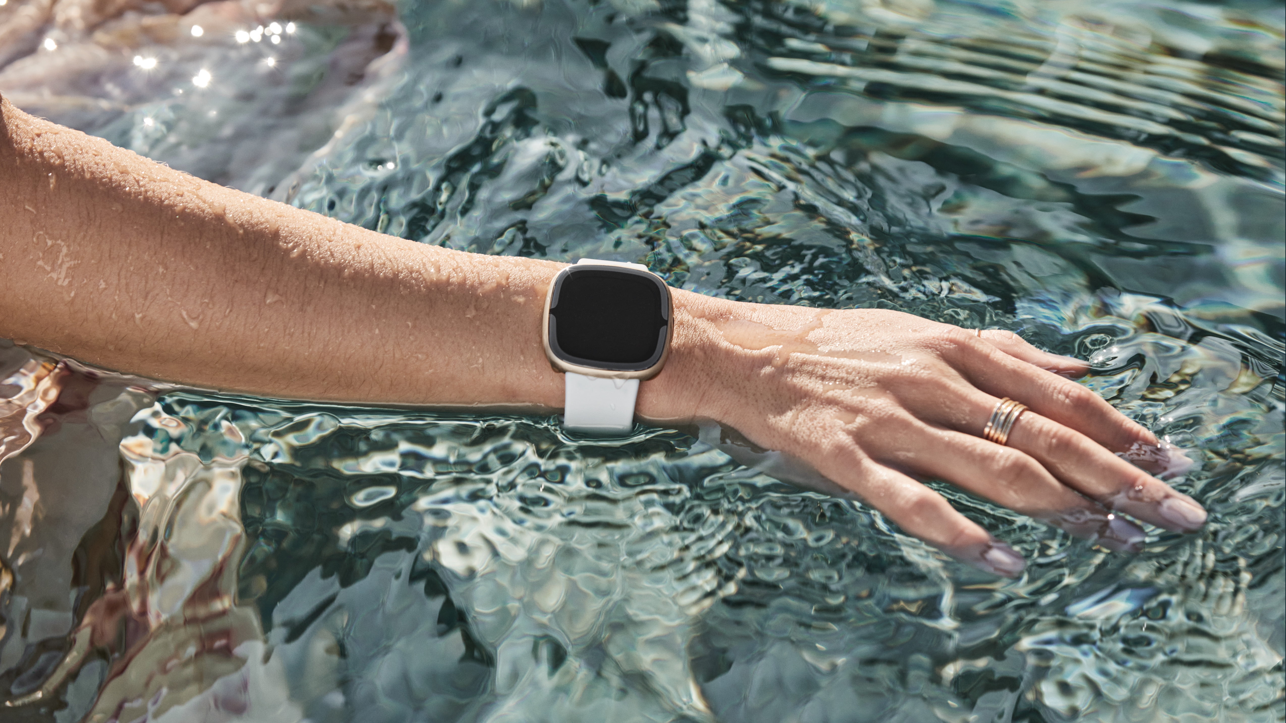 Fitbit Sense 2 Advanced Health and Fitness Smartwatch - Blue Mist/Soft Gold  Aluminum