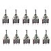 thumbnail image 3 of ESUPPORT On/Off/On Momentary Mini Miniature Toggle Switch Car Dash Dashboard SPDT 3Pin Pack of 10, 3 of 4