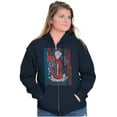 thumbnail image 3 of Official Icee Vintage Polar Bear Logo Zip Up Hoodie Men's Women's Brisco Brands S, 3 of 6