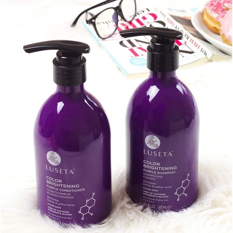Luseta Color Brightening Purple Shampoo and Conditioner Set  display picture 2