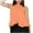 Orange, variant on Tank Tops for Women Plus Size Sleeveless Hanging Neck Vest Ruffles Hem Solid Color Loose T-shirt Sky Blue L
