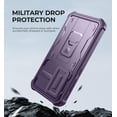thumbnail image 6 of Dexnor for Samsung Galaxy S24 Case with Built-in Slide Camera Cover & Screen Protector & Kickstand, Heavy-Duty Shockproof Rugged Case Full-Body Bumper Protective Cover for Galaxy S24 2024, Purple, 6 of 7