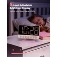 thumbnail image 4 of Reloj despertador digital Odokee Sakura Pink con sonido de 5 alarmas, 4 of 8