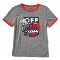 thumbnail image 4 of Vans Off The Wall Women's X Captain Marvel Ringer Tee T-Shirt in Grey Racing Red (X-Small), 4 of 4